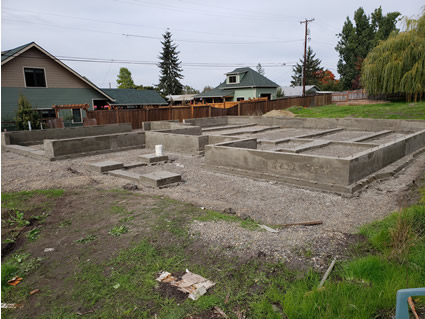 Concrete Foundations and High Walls