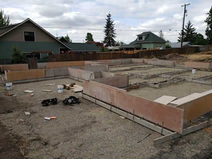 Concrete Foundations and High Walls