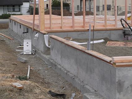 Concrete Foundations and High Walls